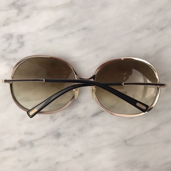 Tom Ford black and gold metal frame sunglasses - Picture 3 of 6